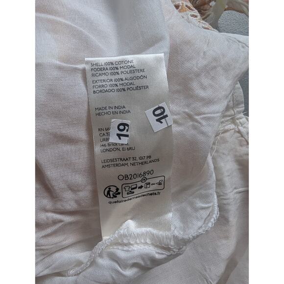 NWT Anthropologie Puff-Sleeve Eyelet Midi Dress Size MP Petites Yellow #7C457 - Picture 10 of 10